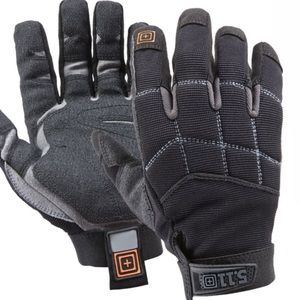 5.11 Station grip tactical gloves, black, size Medium.